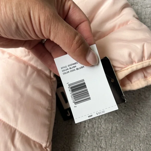 DKNY Soft Blush Pink Baby Snowsuit